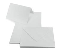 Netuno 25 cartes vierges avec enveloppes B6 cartes grises + 25 enveloppes grises Rainbow set de cartes pliables et pochettes décoratives colorées pour invitations cartes de vouex anniversaire