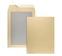 Netuno 25 enveloppes à dos cartonné C4 400g pochettes dos carton rigide