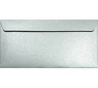 Netuno 25 enveloppes argentées DL 220x110 mm chic et raffinées