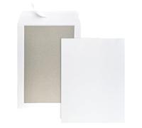 Netuno 25 enveloppes blanches à dos cartonné C4 229 x 324 mm 400g pochettes dos carton rigide enveloppes d'expédition A4 pochettes d'expédition pour envoi documents