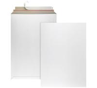 Netuno 25 enveloppes blanches en carton compact SRA3 320 x 455 mm | 450g · enveloppes d'expédition en carton rigide · pochette d'expédition · enveloppe cartonnée pour DVD & brochures