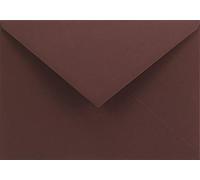 Netuno 25 enveloppes brun rouge C6 114x162 mm chic et festives