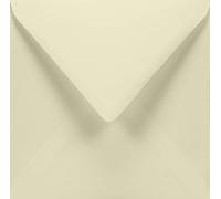 Netuno 25 enveloppes carrées ivoire 155 x 155 mm 120g Aster Smooth Ivory enveloppes élégantes enveloppe faire-part pour invitations cartes de vœux mariage anniversaire baptême première communion