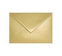 Netuno 25 enveloppes dorées C6 162x114 mm festives et élégantes
