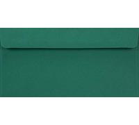 Netuno 25 enveloppes longues vert foncé DL 110 x 220 mm 90g Burano English Green enveloppe couleur enveloppes colorées pour lettres A4 mariage anniversaire documents invitations cartes de voeux