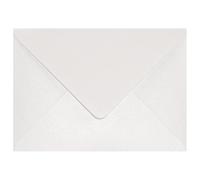 Netuno 25 enveloppes nacrées blanches B6 175x125 mm chic et raffinées | 120g Aster Metallic White · enveloppes sophistiquées et distinguées pour mariage, faire-part de mariage & baptême