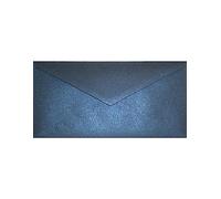 Netuno 25 enveloppes nacrées bleu foncé DL 220x110 mm chic et raffinées