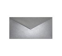 Netuno 25 enveloppes nacrées gris foncé DL 220x110 mm chic et raffinées
