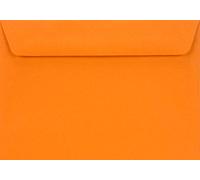 Netuno 25 enveloppes orange C6 114x162 mm élégantes et raffinées