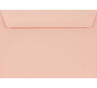 Netuno 25 enveloppes rose clair C6 114x162 mm élégantes et raffinées | 90g Burano Rosa · enveloppes festives pour baptême, faire-part de mariage & naissance