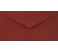 Netuno 25 enveloppes rouge foncé DL 110x220 mm sophistiquées et chic
