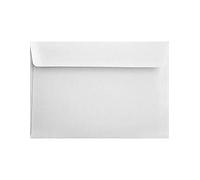 Netuno 25 enveloppes striées blanches C5 162 x 229 mm 120g Aster Laid White grandes enveloppes élégantes papier texturé pour lettres invitations cartes de vœux mariage anniversaire Noël documents