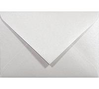 Netuno 25 petites enveloppes blanches nacrées C7 85 x 120 mm 120g Majestic Marble White mini enveloppes élégantes pour cadeau d’argent cartes de visite carte cadeau cartes remerciements