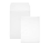 Netuno 250 pochettes d'expédition à soufflets blanches B5 176 x 25 mm 130g pochettes à soufflets extensibles grandes enveloppes expédition pour livres documents grande enveloppe soufflet fond pincé