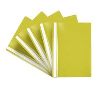 Netuno 5 fardes à lamelles jaune A4 dossiers rapides PP plastique dossier rapide A4 en plastique pour école bureau chemise avec couverture avant transparente chemise à lamelles en PP farde à devis A4