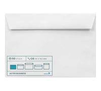 Netuno 50 enveloppes blanches C6 114x162 mm pour baptême | 120g Aster Business · enveloppes raffinées pour mariage, communion, faire-part, invitations, confirmation & cartes de vœux