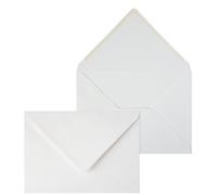 Netuno 50 enveloppes blanches élégantes C5 162 x 229 mm 120g grande enveloppe rabat pointu enveloppes colorées pour documents A5 lettres mariage anniversaire Noël invitations cartes de voeux