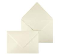 Netuno 50 enveloppes nacrées couleur crème C5 162 x 229 mm 120g grande enveloppe brillante enveloppes élégantes pour documents A5 lettres mariage anniversaire Noël invitations cartes de voeux
