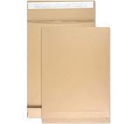 Netuno 50 pochettes d'expédition à soufflets brunes B4 250 x 353 mm 130g pochettes à soufflets extensibles grandes enveloppes expédition pour livres documents grande enveloppe soufflet fond pincé