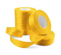 Netuno 6x rouleau de ruban ruban de satin jaune soleil 25 mm x 32 m rouleaux de ruban satin ruban tissu pour décoration emballages cadeaux bricolage mariage Noël fêtes anniversaires artisanat