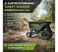 NEU Chariot Électrique 4 Roues ZIPPER ZI-EWB300-160L 300 kg 160 L Batterie