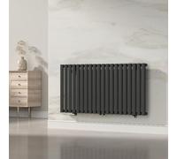 [neu.haus] Radiateur à Panneau Simple Radiateur Design Plat Chauffage Central pour Salon Chambre Salle de Bain 857 W Acier 60 x 120 cm Noir