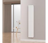 Radiateur plat 'Nore' Blanc 180x30cm Double couche 1122W