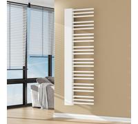 Radiateur sèche-serviettes 'Kviteseid' avec distance de raccordement de 50 mm Acier 146 x 45 cm Blanc