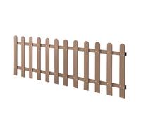 NEU.HOLZ Clôture Décorative Brise Vue Palissade Barrière Cloison pour Jardin Extérieur Séparation en Bois Composite (WPC) 200 x 60 cm Marron