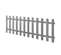 [neu.holz] Clôture Décorative Brise Vue Brise Vente Bois Composite (WPC) Gris 200 x 60 cm