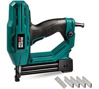 NEU MASTER Agrafeuse Electrique, Cloueuse Electrique pour Bois Câble d'alimentation 2M avec 200 Agrafes et 800 Clous NTC0040