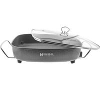Neudorf Poêle électrique avec couvercle en verre 1500 W - 8 litres, revêtement antiadhésif