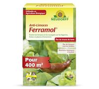 Neudorff Anti-Limaces Ferramol - Contre les limaces et les escargots sur les légumes, fraises et plantes d’ornement. Pellets pour 400 m², 2 kg