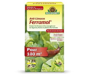Neudorff Anti-Limaces Ferramol - Contre les limaces et les escargots sur les légumes, fraises et plantes d’ornement. Pellets pour 100 m², 500 g