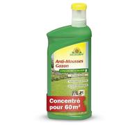Neudorff Anti-Mousses Gazon Concentré - Détruit la mousse dans le gazon avec des effets rapides et visibles en quelques heures, 1 litre