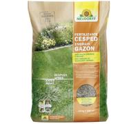 Neudorff Engrais Gazon Anti-Mousse et Mauvaises Herbes 10 kg pour 200 m² - Avec fer pour une pelouse dense, verte et résistante, action immédiate et longue durée