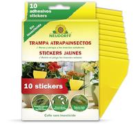 Neudorff Stickers Jaunes - Produit Anti Thrips et piege Insectes Volants, Sticker Mouche pour Plantes d’intérieur, sans Insecticide, 10 pièces