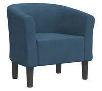 ""NEUF 2026"" CHIC Chaise cabriolet, SWEETY, Fauteuil simple, max. charge 110 kg, bleu foncé velours 70x56x68 cm FF5368