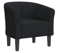 ""NEUF 2026"" CHIC Chaise cabriolet, SWEETY, Fauteuil simple, max. charge 110 kg, noir velours 70x56x68 cm FF5366