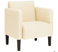 ""NEUF 2026"" CHIC Chaise de canapé, SWEETY, Fauteuil 1 PLACE, accoudoirs, crème 54 cm tissu velours côtelé FF5443