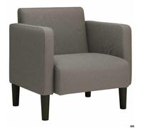 ""NEUF 2026"" CHIC Chaise de canapé, SWEETY, Fauteuil 1 PLACE, accoudoirs, gris clair 54 cm tissu velours côtelé FF5441