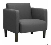 ""NEUF 2026"" CHIC Chaise de canapé, SWEETY, Fauteuil 1 PLACE, accoudoirs, gris foncé 54 cm tissu velours côtelé FF5442