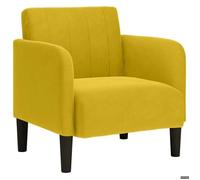 ""NEUF 2026"" CHIC Chaise simple, SWEETY, Fauteuil de salon, 1 PLACE, avec accoudoirs, jaune 54 cm velours FF4747