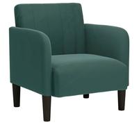 ""NEUF 2026"" CHIC Chaise simple, SWEETY, Fauteuil de salon, 1 PLACE, avec accoudoirs, vert foncé 54 cm velours FF4743