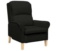 ""NEUF 2026"" CHIC Chaise simple, SWEETY, Fauteuil de salon, 1 PLACE, Noir 76x94x102 cm tissu, FF4878
