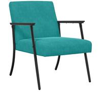""NEUF 2026"" CHIC Chaise simple, SWEETY, Fauteuil de salon, 1 PLACE, Turquoise 59x75x78 cm Velours FF4936