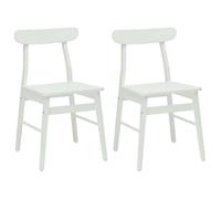 ""NEUF 2026"" CHIC Chaises à Manger 2 pcs, SWEETY, SIEGE CUISINE, Blanc 43x44,5x77 cm CCC3054