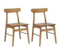 ""NEUF 2026"" CHIC Chaises à Manger 2 pcs, SWEETY, SIEGE CUISINE, Naturel 43x44,5x77 cm CCC3053