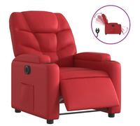 ""NEUF 2026"" CHIC Fauteuil/Chaise inclinable, SWEETY, Moteur électrique, Rouge Similicuir 74x89x100 cm FF2805