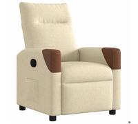 ""NEUF 2026"" CHIC Fauteuil inclinable réglable, SWEETY, inclinaison manuelle, Crème tissu, 69x86x100 cm FF4305